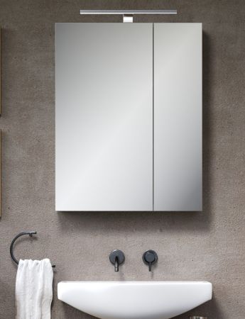 Badezimmer Spiegelschrank Celeste in Kaschmir Badschrank 2-t�rig 60 x 77 cm