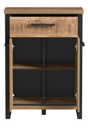 Flurkommode Loom in Mango und schwarz Schuhschrank 73 x 100 cm