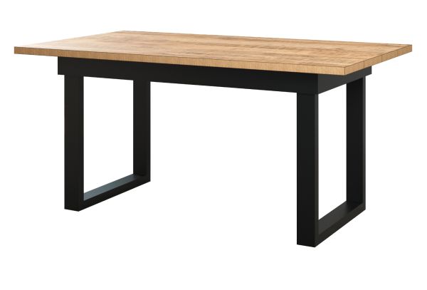 Esstisch Loom in Mango und schwarz K�chentisch 160 x 90 cm