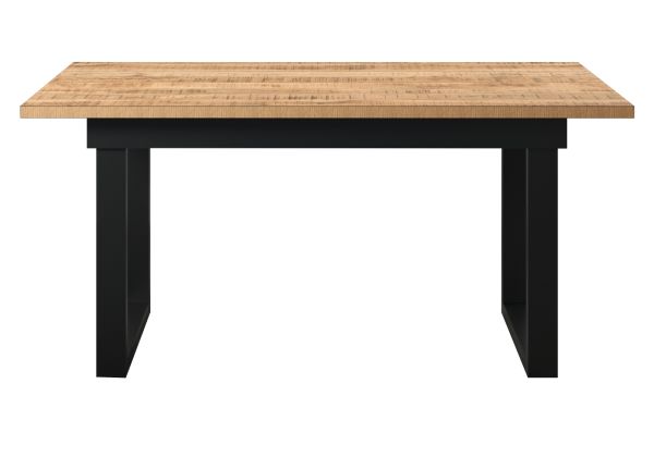 Esstisch Loom in Mango und schwarz K�chentisch 160 x 90 cm