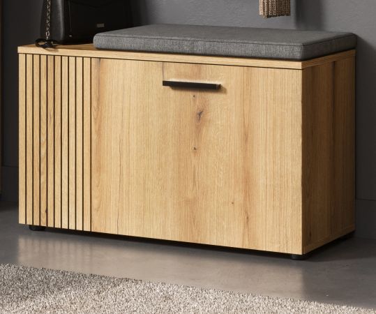 Garderobe Sitzbank Feliz in Evoke Eiche Garderobenbank 80 cm