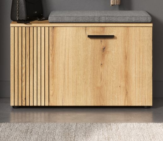 Garderobe Sitzbank Feliz in Evoke Eiche Garderobenbank 80 cm