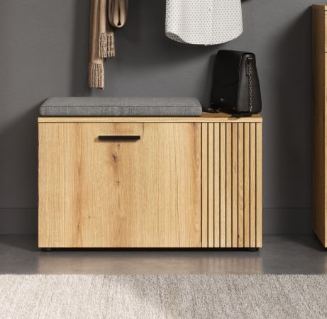 Garderobe Sitzbank Feliz in Evoke Eiche Garderobenbank 80 cm