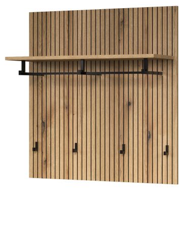 Garderobenpaneel Feliz in Evoke Eiche Wandgarderobe 80 x 84 cm