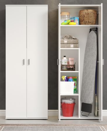 Besenschrank Purio in wei� Putzschrank 60 x 176 cm