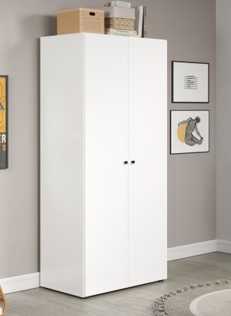 Kleiderschrank Purio in wei� Dreht�renschrank 2-t�rig 81 x 176 cm