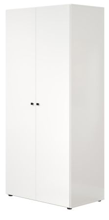 Kleiderschrank Purio in wei� Dreht�renschrank 2-t�rig 81 x 176 cm