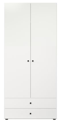 Kleiderschrank Purio in wei� Dreht�renschrank 2-t�rig 81 x 176 cm