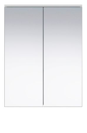 Badezimmer Spiegelschrank Bianco in wei� Badschrank 2-t�rig 60 x 78 cm