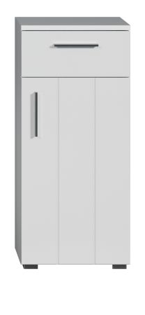 Badezimmer Kommode Bianco in wei� Hochglanz Badschrank 37 x 83 cm