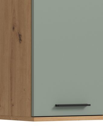 Badezimmer H�ngeschrank Bailey in Salbei und Artisan Eiche Badschrank 35 x 77 cm
