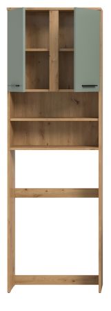 Waschmaschinenschrank Bailey in Salbei und Artisan Eiche Waschmaschinen �berbau 63 x 191 cm