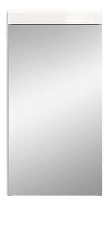 Badezimmer Spiegelschrank Shawn in wei� Hochglanz Badschrank mit Spiegel 40 x 79 cm