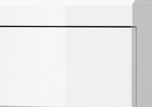 Waschmaschinenschrank Shawn in wei� Hochglanz Waschturm f�r Waschmaschine und Trockner 66 x 200 cm