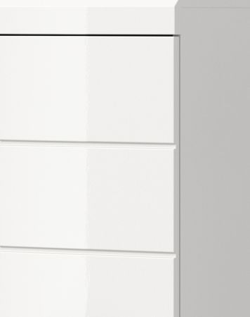 Badm�bel Set 3-teilig Shawn in wei� Hochglanz Badkombination 92 x 200 cm