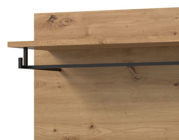Garderobe Set 6-teilig Cooper in wei� und Artisan Eiche, Komplett-Set mit Soft-Close