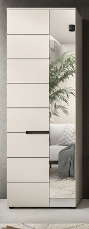 Garderobenschrank Cooper in Kaschmir 65 x 190 cm variable Inneneinteilung, Soft-Close