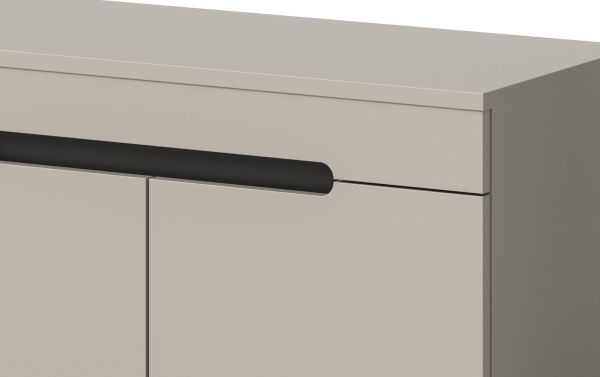 Garderobe Sitzbank Cooper in Kaschmir Garderobenbank 80 cm, Soft-Close