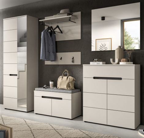 Garderobe Set 6-teilig Cooper in Kaschmir, Komplett-Set mit Soft-Close