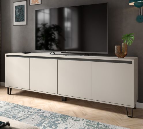 TV-Lowboard Delio in Kaschmir TV Unterschrank 184 cm, mit Soft-Close und Komforth�he