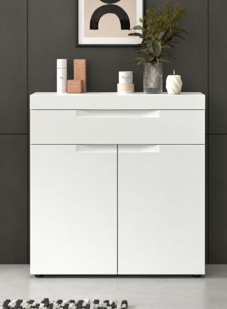 Badezimmer Kommode Gusto in wei� matt Badschrank 75 x 82 cm