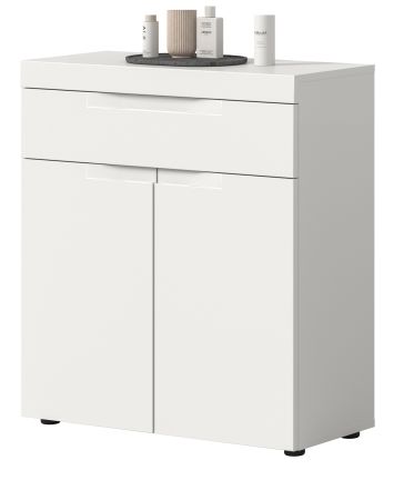 Badezimmer Kommode Gusto in wei� matt Badschrank 75 x 82 cm