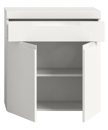 Badezimmer Kommode Gusto in wei� matt Badschrank 75 x 82 cm