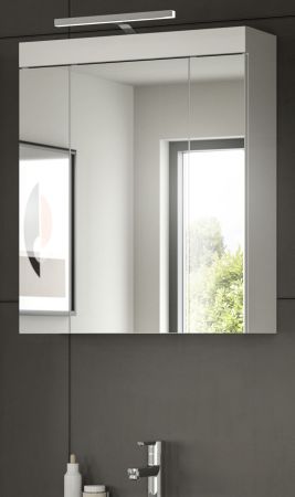 Badezimmer Spiegelschrank Gusto in wei� matt Badschrank 3-t�rig 60 x 70 cm