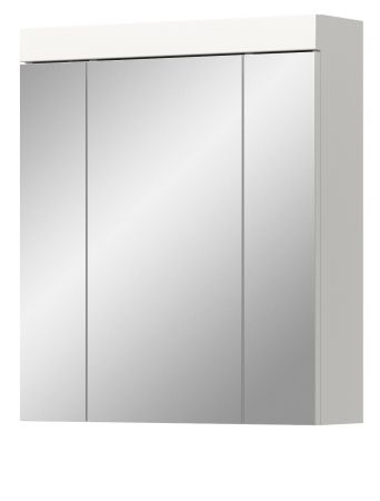 Badezimmer Spiegelschrank Gusto in wei� matt Badschrank 3-t�rig 60 x 70 cm