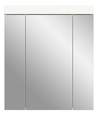 Badezimmer Spiegelschrank Gusto in wei� matt Badschrank 3-t�rig 60 x 70 cm