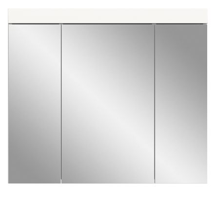 Badezimmer Spiegelschrank Gusto in wei� matt Badschrank 3-t�rig 80 x 70 cm