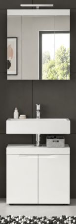 Badm�bel Set 2-teilig Gusto in wei� matt Badkombination 60 x 194 cm