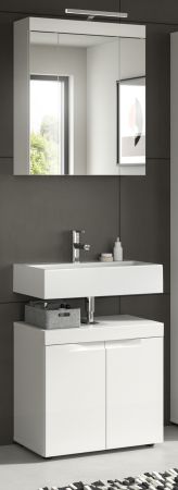 Badm�bel Set 2-teilig Gusto in wei� matt Badkombination 60 x 194 cm