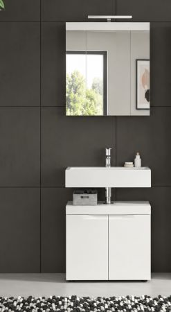 Badm�bel Set 2-teilig Gusto in wei� matt Badkombination 60 x 194 cm
