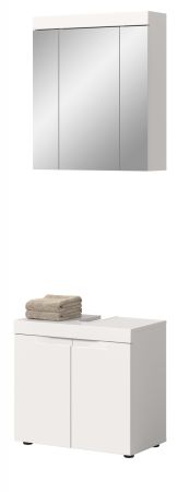 Badm�bel Set 2-teilig Gusto in wei� matt Badkombination 60 x 194 cm