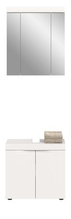 Badm�bel Set 2-teilig Gusto in wei� matt Badkombination 60 x 194 cm