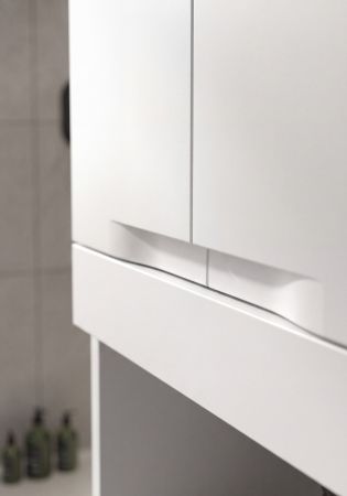 Badm�bel Set 4-teilig Gusto in wei� matt Badkombination 210 x 194 cm