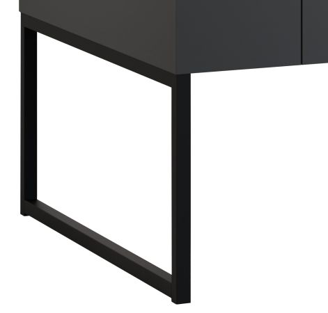 Couchtisch Nuvola in grau und Eiche Evoke, Wohnzimmertisch 110 x 45 cm