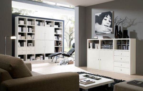 Büro / Homeoffice Sideboard "MDor" in weiß matt lackiert 181 x 112 cm