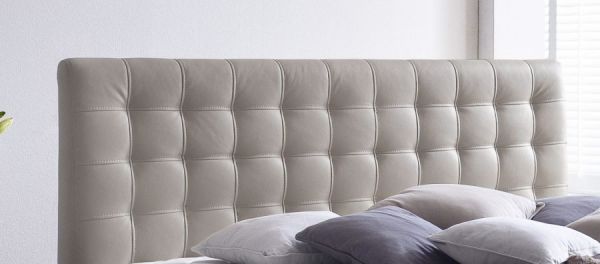 Boxspringbett Isabelle 200 x 200 cm Leder Optik muddy Taschenfederkern Matratze