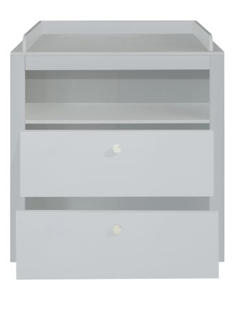 Babyzimmer Wickelkommode Zuzu in wei� Babym�bel Wickeltisch 96 x 111 cm
