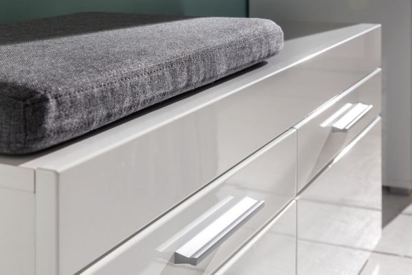 Garderobe Amanda 4-teilig in wei Hochglanz 230 x 195 cm