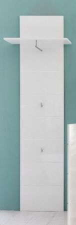 Garderobenpaneel "Amanda" in weiß Hochglanz 60 x 195 cm