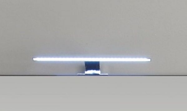 LED Spiegellampe Badlampe Gemo in Chrom für Spiegelschränke mit Multibox