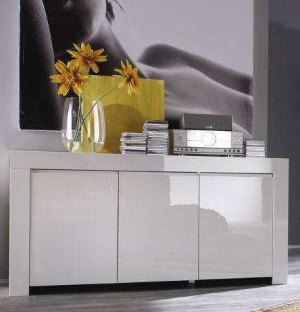 Sideboard wei Hochglanz Lack aus Italien Kommode Livorno 160x84 cm