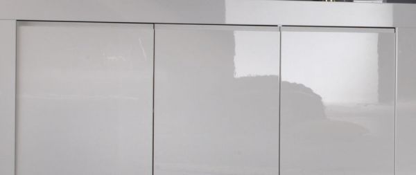 Sideboard weiß Hochglanz Lack aus Italien Kommode Livorno 160x84 cm