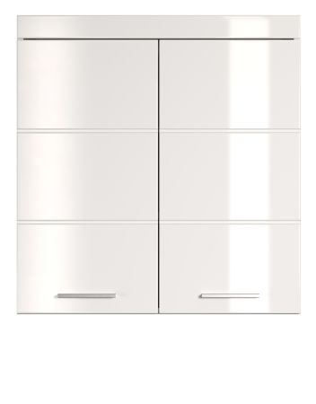 Bad H�ngeschrank Adamo in wei� Hochglanz Badschrank 73 x 77 cm