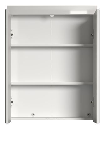 Bad H�ngeschrank Adamo in wei� Hochglanz Badschrank 73 x 77 cm