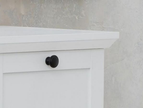 TV-Lowboard Baxter in wei im Landhausstil inklusive Podest 177 x 65 cm Komforthhe