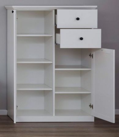 Highboard Baxter in wei Landhaus Kommode 81 x 129 cm